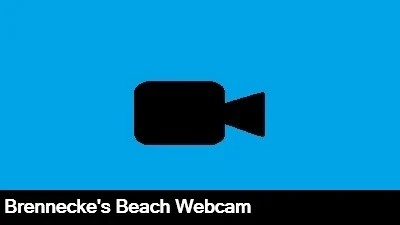 Live view of Brennecke's Beach in beautiful Kauai, Hawaii.