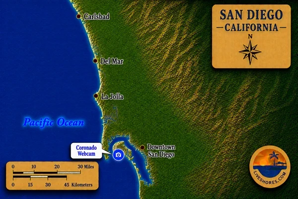 Coronado Webcam Map