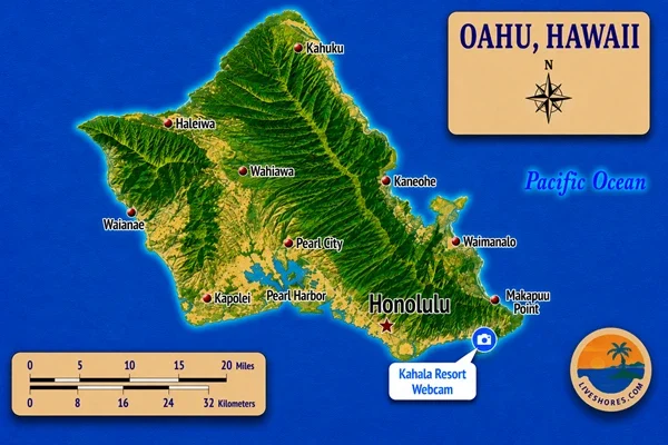 Kahala Resort Webcam Map