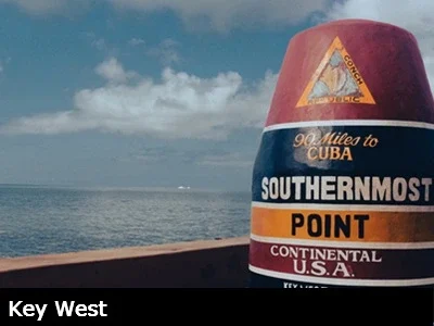 Landmark of the southernmost point in the continental United States
