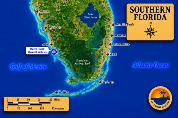 Marco Island Marriott Webcam Map