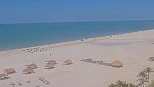 Beautiful view of Marco Beach and the Marriott Resort in south Florida.