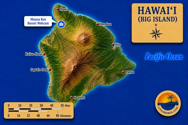 Mauna Kea Resort Webcam Map