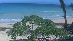 Live view of the Pacific Ocean and Paia Bay on the north shore of Maui, Hawaii