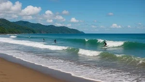 Live view of the surf and current weather in Playa Jaco Costa Rica.