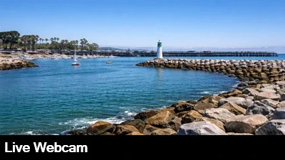Watch the boats come and go with this live view of the Santa Cruz Harbor entrance.
