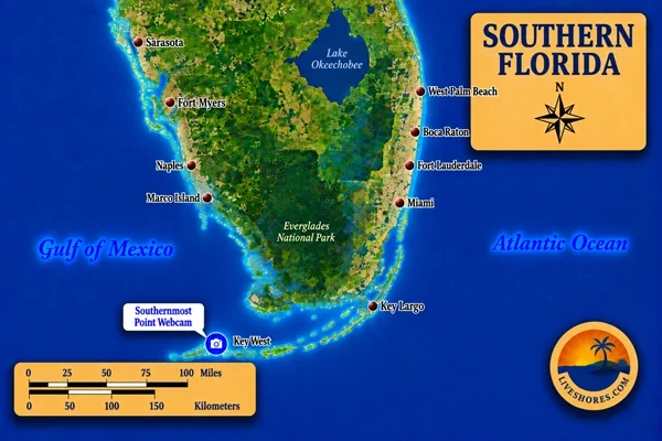 Southernmost Point Webcam Map