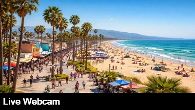 Live, close up view of all of the beach activity from the Venice Beach webcam in Southern California.