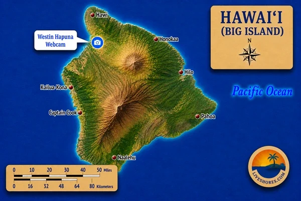 Westin Hapuna Webcam Map